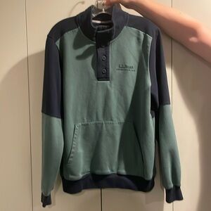 Green and Dark Blue Sweatshirt